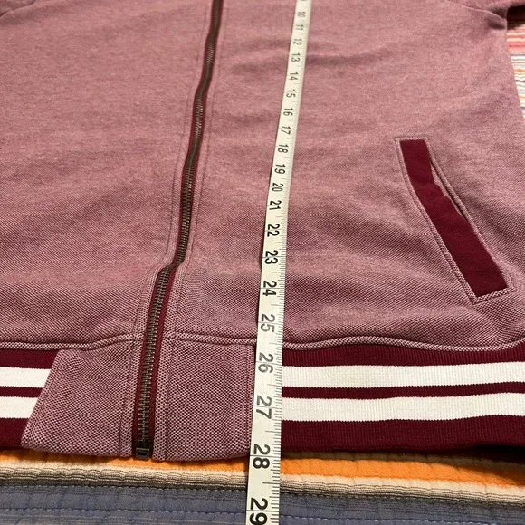 Guess by Guess Mens Bomber Jacket Burgundy Colorblock Size‎ XL
